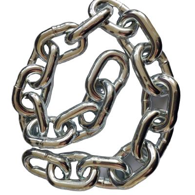 China Drag Chain Smooth Electro Welded Galvanized Link Chain DIN766 for sale