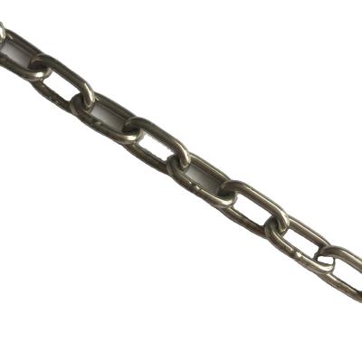 China EG Lashing Proof Welded Steel Coil Chain Link Chain DIN766 Short Coil Chain for sale