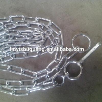 China Animal Drag Chain Chain Electro Galvanized Mild Steel Link Chain Double Loop Chain for sale