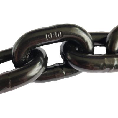 China Black Lifting Drag Chain European Standard EN818-7 T-DAT-DT Electrophoresis Chain G80 for sale