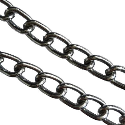 China Decorative Drag Chain Q235/195 Metal Chain Chrome Plated Twisted Chain for sale