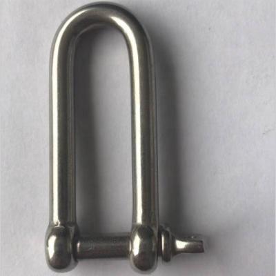 China Heavy Industry Manufacturer Supply AISI 304 Stainless Steel 316 Long D Shackle for sale