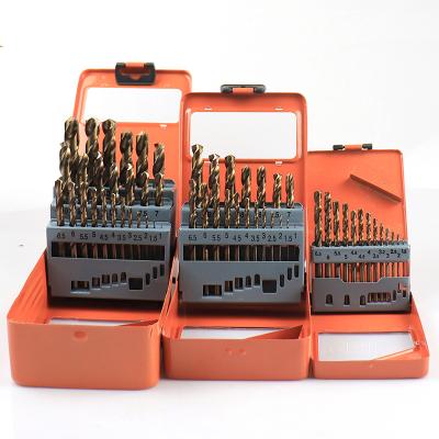 China DIN338 Metric Aluminum Drill Bit 10 Pcs Fully Ground HSS Twist Drill Bits Set For Metal PVC Steel Aluminum Drilling In Plastic Box for sale