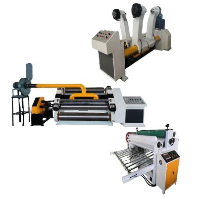 China Factory Single Facer 2 Layer Corrugated Cardboard Production Line, Single Facer Cardboard Box Packaging Machine for sale