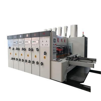 China machinery & High Speed ​​Automatic Hardware Corrugated Cardboard Printing Die Cutting And Slotting Machine for sale