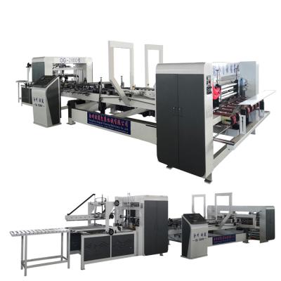 China Hotels Automatic Corrugated Cardboard Folding Gluing Machine , Automatic Cardboard Folder Gluer for sale