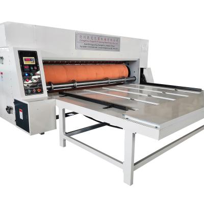 China Hotels Semi-automatic Chain Feeding Corrugated Cardboard Rotary Die Cutting Machine for sale