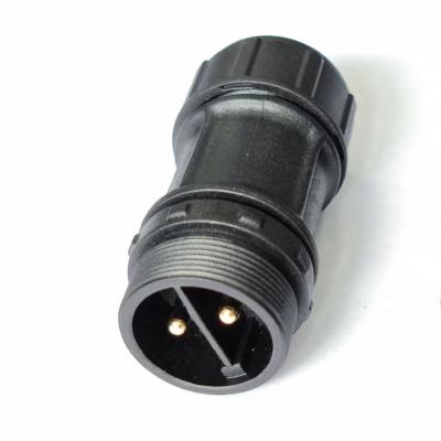 China llt circular straight llt outdoor lighting m16 IP67 3pin LED waterproof connectors male-female outdoor light for sale