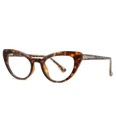 China Fashionable New Design Tr90 Cat Eye Glasses Custom Optical Band Glasses Reading Glasses Frames for sale