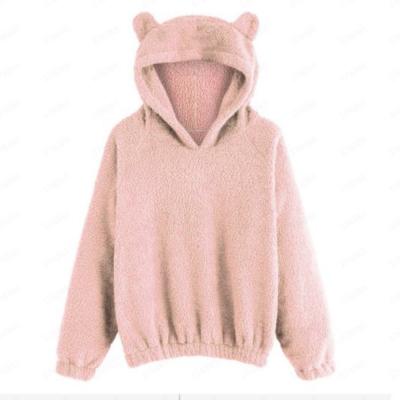 China Autumn And Winter New Style Anti-wrinkle Fleece Rabbit Ears Sweater Hooded Warm Sweater for sale