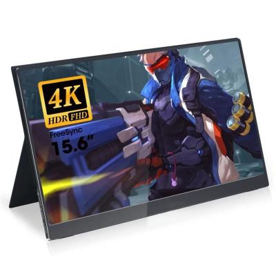 China 100% Farbspektrum Touch 4K Portable Externer Monitor 15,6 Zoll eingebaute Batterie 10000mAh 600 Helligkeit zu verkaufen