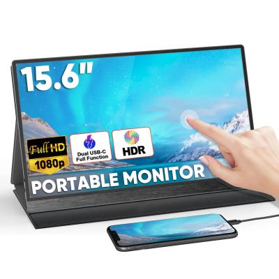 China External Portable 2nd Monitor Battery Powered LCD Screen 1080P USB C HDR IPS Display for sale