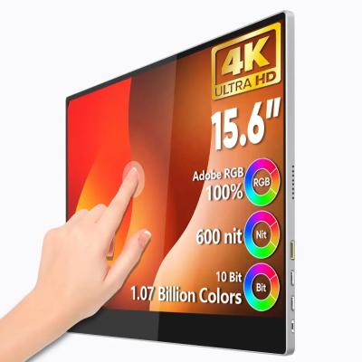 China 15.6 Inch RGB UHD 4K Touchscreen Portable Monitor For Laptop PS5 for sale