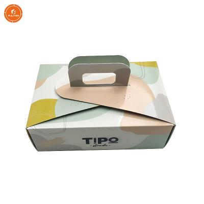 China Recycled Materials Design Custom Fancy Sushi Food With Handle Takeout Packaging Boxes for sale