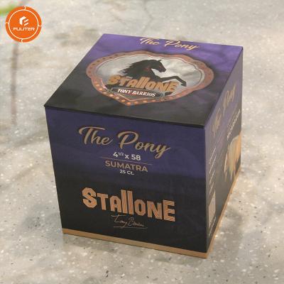 China Handmade Wholesale Empty Paper Packaging Customized Cigar Box For 25 Cigars for sale