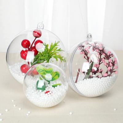 China Decorative Clear And Food Grade 80mm Christmas Spheres Plastic Transparent Box for sale