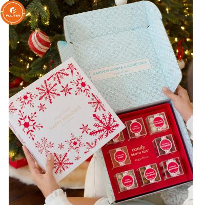 China Handmade Wholesale Luxury Bridesmaid Announcement Shipping Candy Gift Box Packaging Set for sale