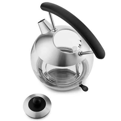 China 360 Screen Body Glass Kettle Household Electric Kettle 1800W Customized Low Degree Rotation Best Sale 1.7L LED Digital for sale