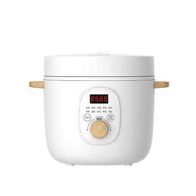 China New Customized 400W Outdoor 2L Low Sugar Mini Rice Cooker Electric AJL-FB2007 White for 2-3 Person Household for sale