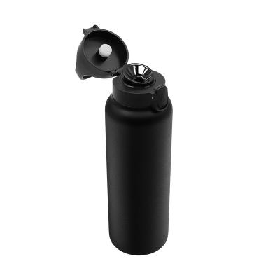 China Sustainable 600ml/20oZ Insulated Water Bottle Kids Stainless Steel Water Bottles Bike Running Sports Travel Gym Black for sale