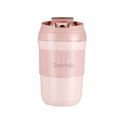 China High Quality Sustainable Keep Hot Cold Double Wall 316 Stainless Steel PP Lid Silicone Sleeve Inner Water Cup for sale