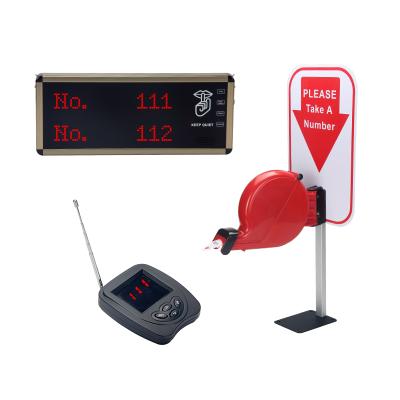 China Restaurant Number Display Wireless Queuing Receiver With Ticket Dispenser Queue Management System for sale