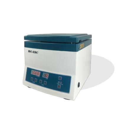 China HLM HC-12C LCD Digital Display Heamatocrit Centrifuge Lab Medical High Speed ​​Centrifuge 12000rpm With Drive 280x310x265mm for sale