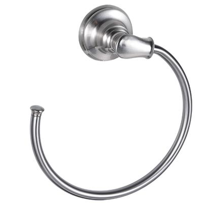 China Hot Selling Scratch-Resistant Bathroom Hardware Towel Hanger Brushed Bath Hand Finish Towel Ring for sale