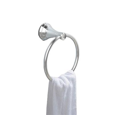 China Durable Hardware Accessories Wall Mount Bathroom Kitchen Bath Towel Rack Hangers Heavy Duty Towel Ring For Bathroom for sale