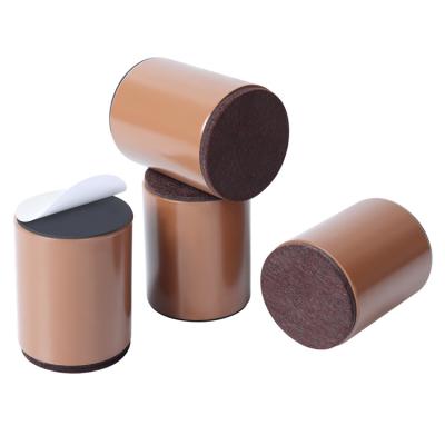 China Modern Simplicity Good Price Good Quality Furniture Bed Chair Leg Brown Cylinder Heightened Furniture Risers for sale