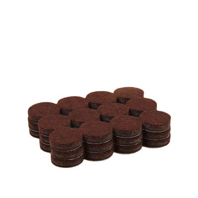 China Modern Professional Manufacturer Furniture Felt Pads Set Dark Brown Round Felt Pads For Furniture for sale