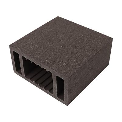 China eco-friendly wpc wood plastic composite square tube waterproof backyard decorative outdoor timber for sale