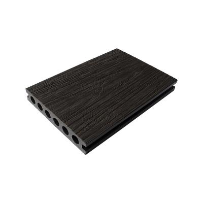 China Eco-friendly outdoor co-extrusion decking wpc timber deck engineered floor garden / swimming pool use for sale