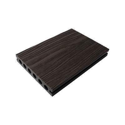 China Eco-friendly Wpc Waterproof Wood Anti-sun Co-extrusion Composite Decking 3D Wood Surface Grain for sale