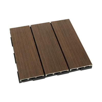 China Eco-friendly Wood Grain Compound Wood Texture DIY Co-extrusion DIY Exterior Flooring for sale