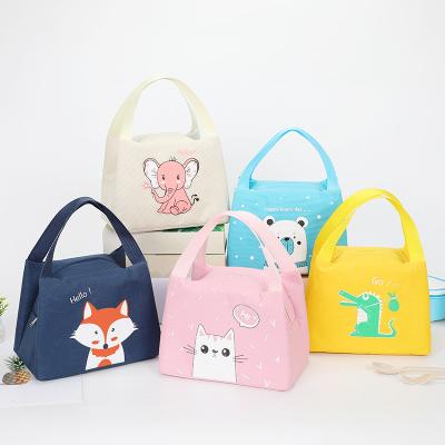 China Lovely Custom Portable Pattern Insulated Cartoon Kids Lunch Bag Kids Picnic Keep Cool Cool Girls Boys Bag Cheap Cooler Bag for sale