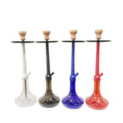 China 2021 New Sheesha LED Water Pipe Hookah 73cm Shisha Pot Durable Smoking Acrylic Plastic Hookah for sale