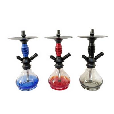 China Durable Wholesale Custom Glass Hookah Shisha Stem Hookah Set Silicone Aluminum Hose for sale