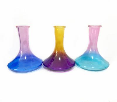 China Cheap Color Base Hot Sale Hookah Shisha Headboard Shisha Glass Bottle Vase for sale