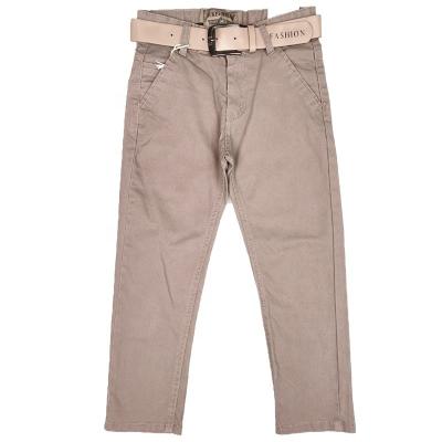 China High Quality Custom Khaki Kids Boy Anti-Wrinkle Stretch Pants Casual Trousers for sale