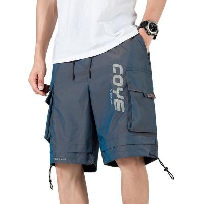 China Anti-wrinkle men's shorts personality new thoughtful, five minutes of leisure sports elastic waist pants for sale