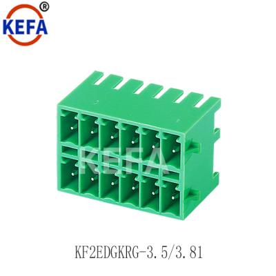 China Female terminal block with wire connector KF2EDGKRG-3.5/3.81 lock for sale