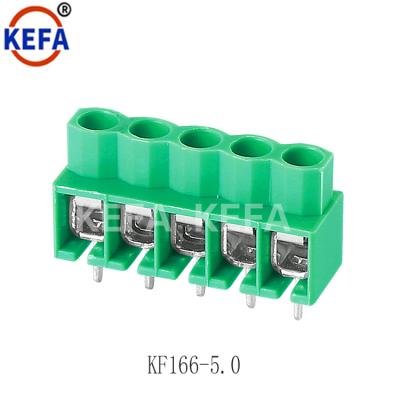 China 15A Euro PCB Connector Pitch 5.0mm Screw Terminal 2pole Connector KF166-5.0 KF166-5.0 for sale