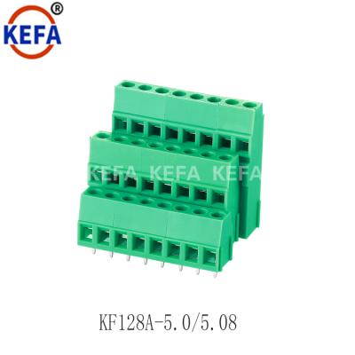 China Level 3 Row Pitch 5.0mm 11 Triple Cage Rohs PCB Screw Terminal Brass Terminal Connector 5.08mm - A.W.G. 20 for sale