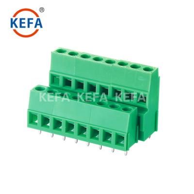 China 2 Row Screw Terminal Blocks With Clamp For PCB 11 - A.W.G. 20 for sale