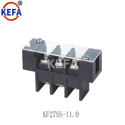 China Power Distribution Strip Barrier Terminal Block Connector 300V 30A Pitch 11.0mm With COVER KF27SS-11.0 21 - A.W.G. 30 for sale