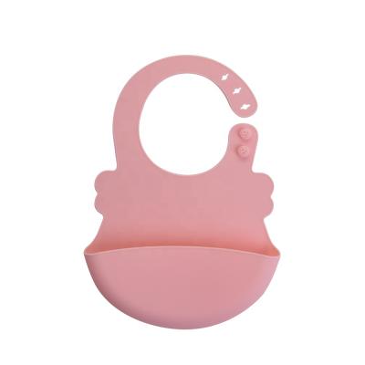 China Factory Free Custom Made Supplier Safety Non-Toxic New Product BPA Silicone Baby Bib for sale