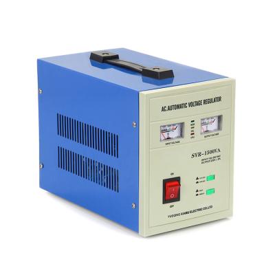 China SVC 1500va Voltage Stabilizer Relay Type Stabilizer AC Home Use Voltage Regulator svr 1.5kva for sale