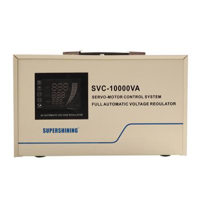 China New SVC Servo Motor Stabilizer svc-10000va AC Single Phase Voltage Regulator for sale