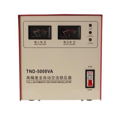 China New SVC Voltage 5k Voltage Regulator Servo Motor Stabilizer SVC Single Phase AC Voltage Regulator 5000va For Home for sale